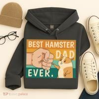Best Hamster Dad Ever Retro Hoodie thumb 4