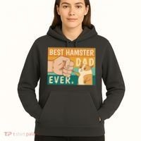 Best Hamster Dad Ever Retro Hoodie thumb 5