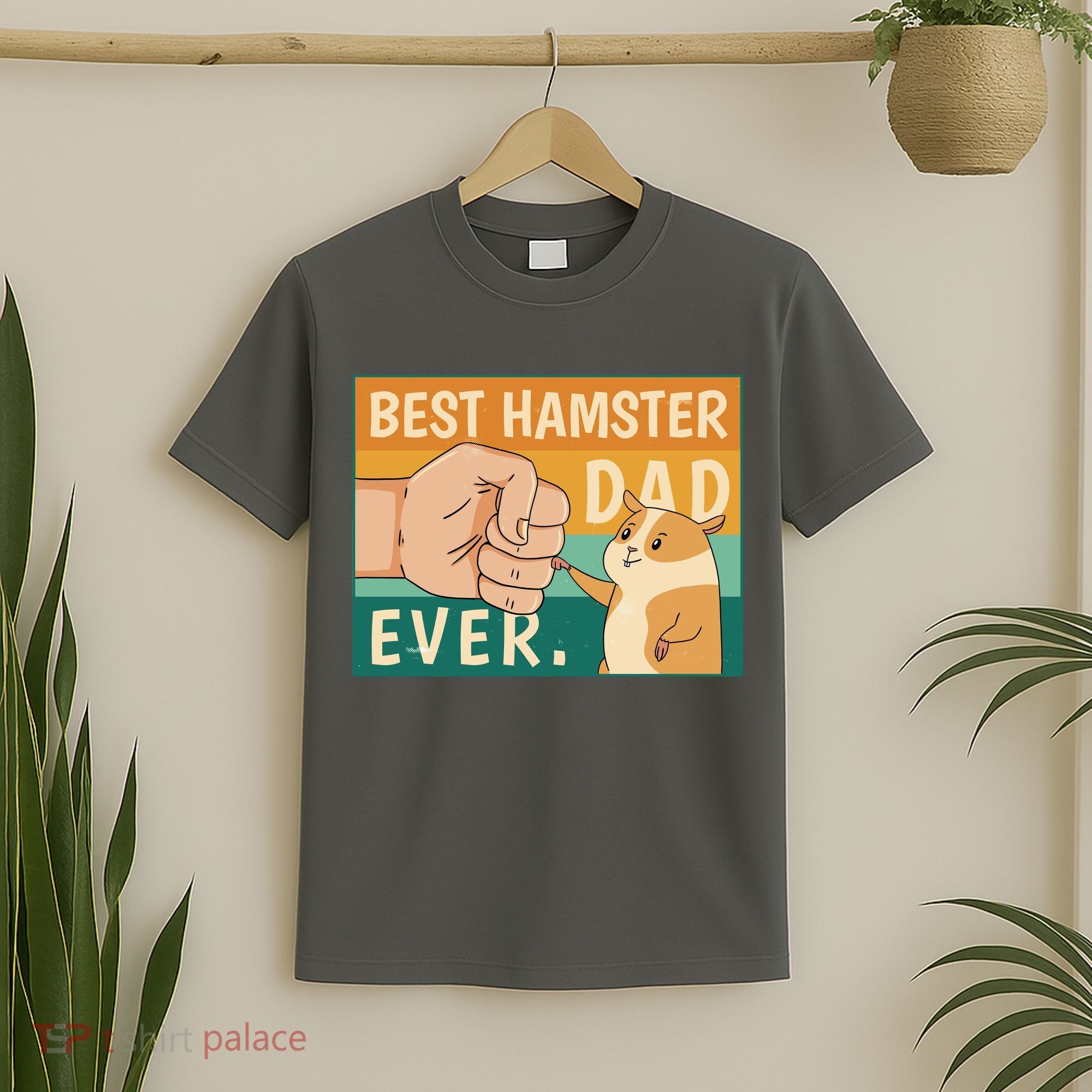 Best Hamster Dad Ever Retro T-Shirt