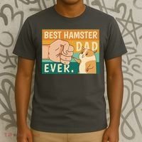 Best Hamster Dad Ever Retro T-Shirt thumb 3