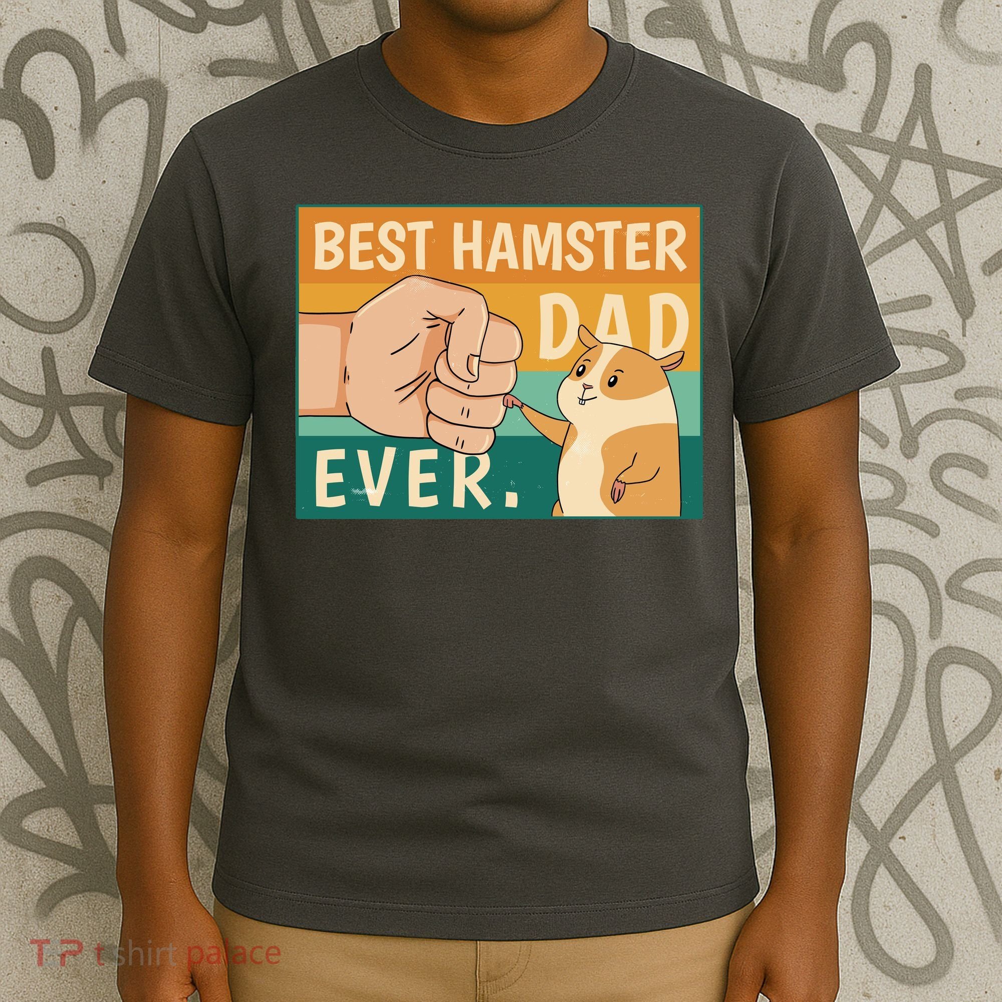 Best Hamster Dad Ever Retro T-Shirt