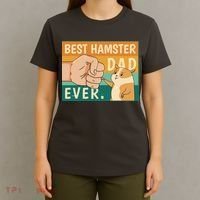 Best Hamster Dad Ever Retro T-Shirt thumb 4