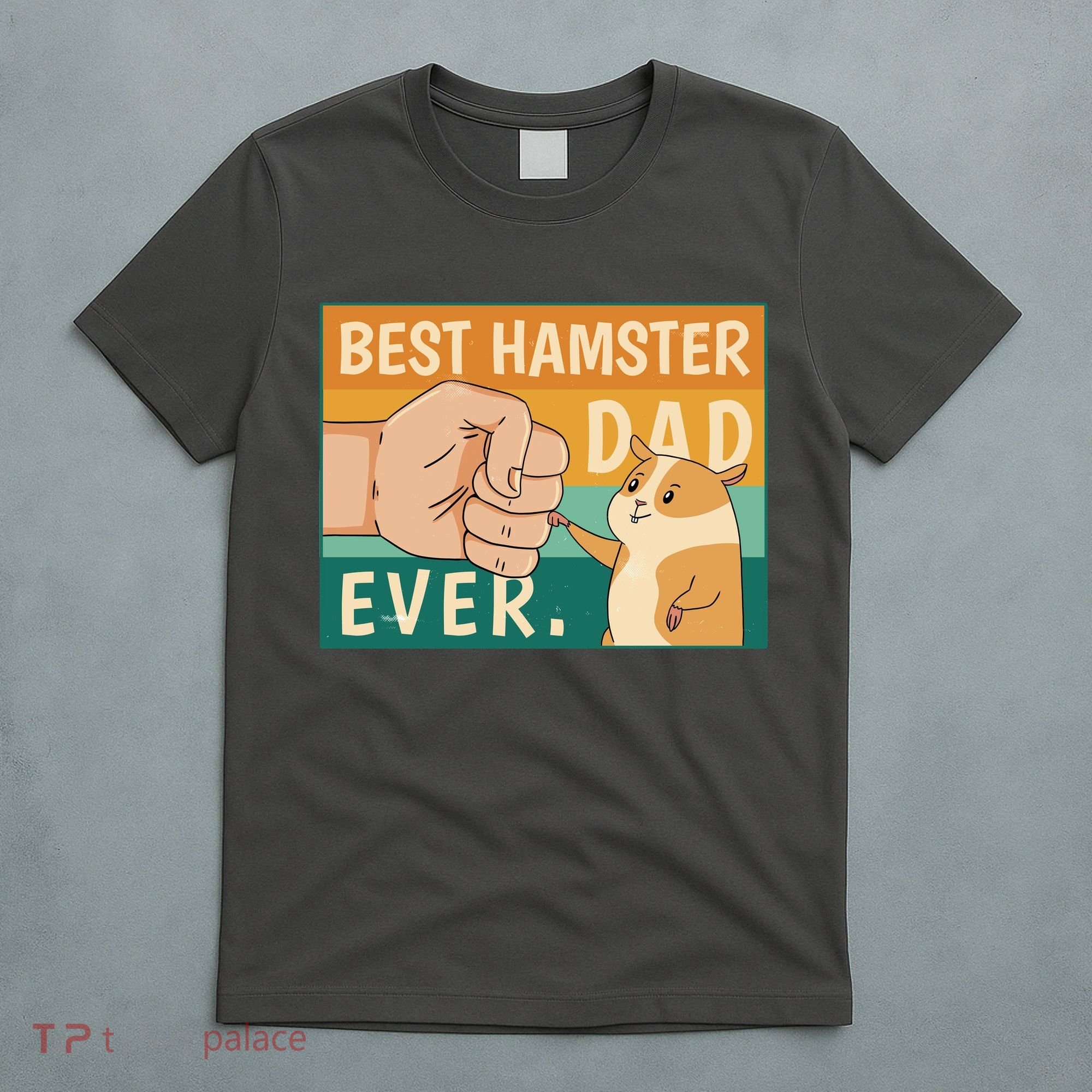 Best Hamster Dad Ever Retro T-Shirt