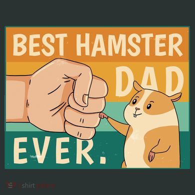 Best Hamster Dad Ever Retro T-Shirt
