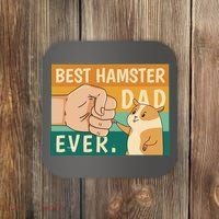 Best Hamster Dad Ever Retro Coaster thumb 0
