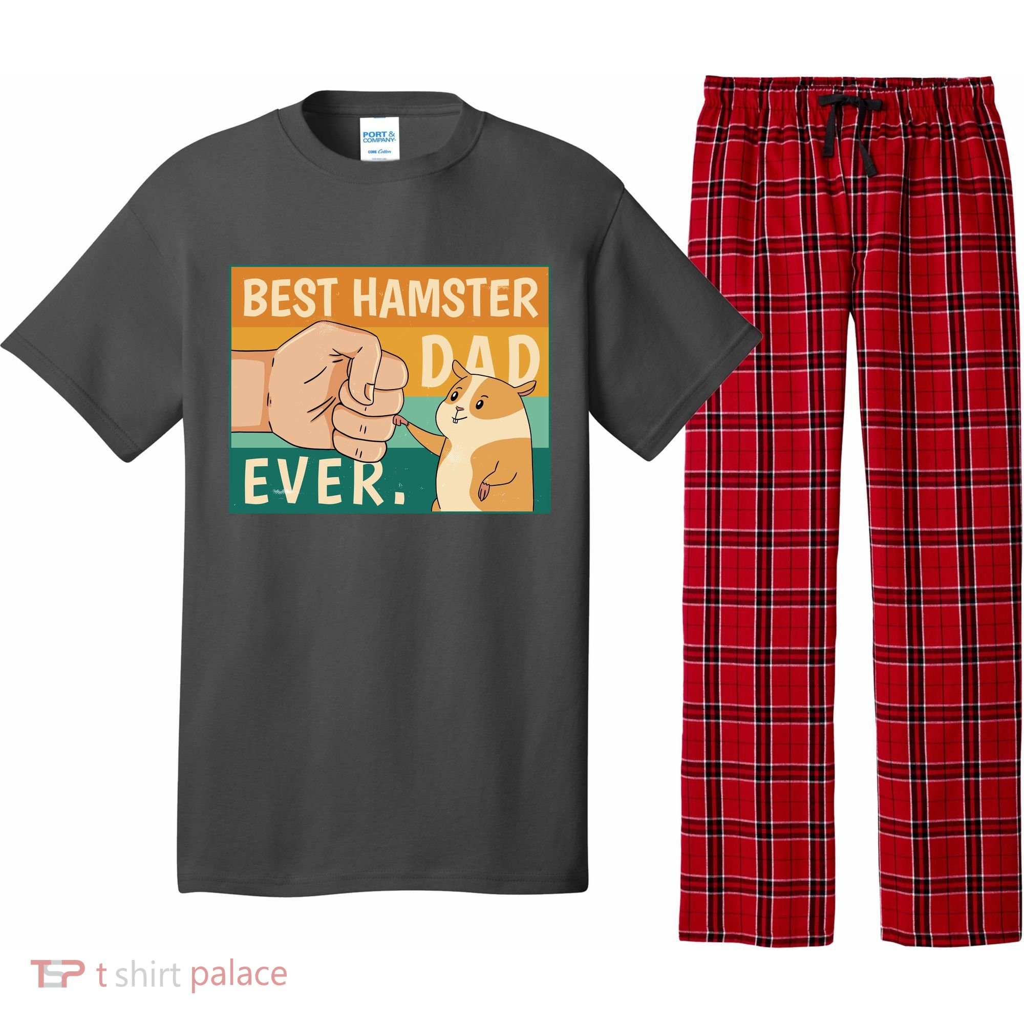 Best Hamster Dad Ever Retro Pajama Set