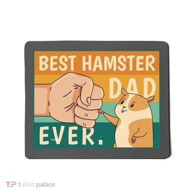 Best Hamster Dad Ever Retro Mousepad