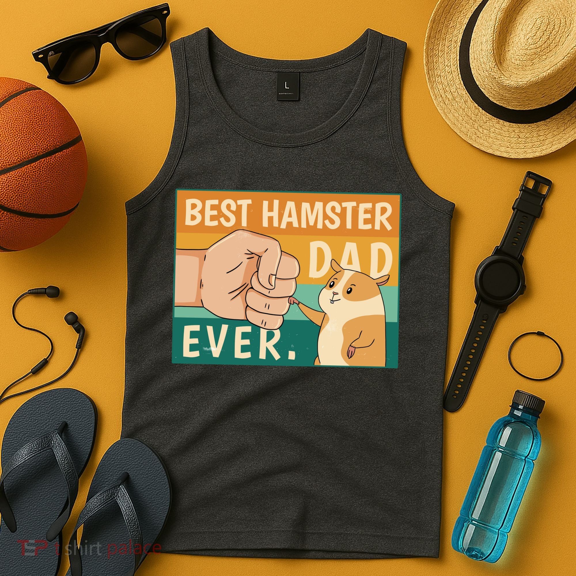 Best Hamster Dad Ever Retro Tank Top