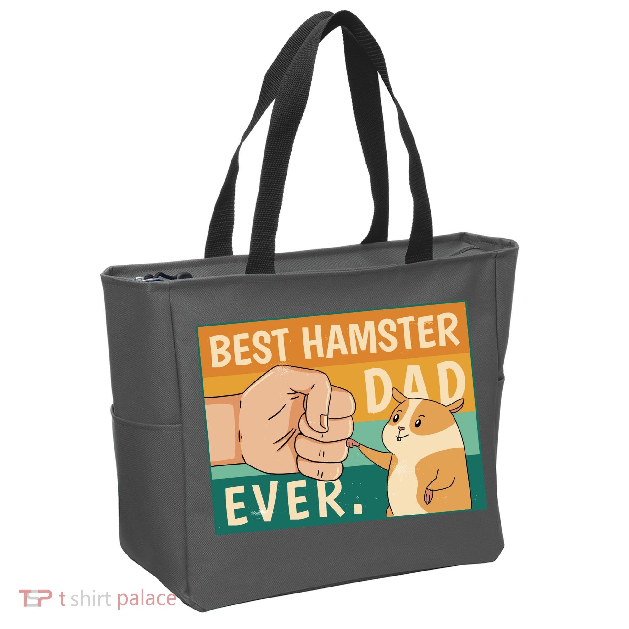 Best Hamster Dad Ever Retro Tote Bag