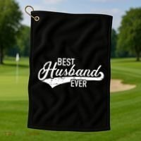 Best Husband Ever Golf Towel thumb 1
