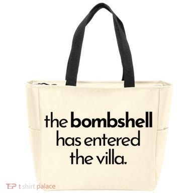 Bombshell Has Entered The Villa Funy Got A Text Chat Meme Tote Bag