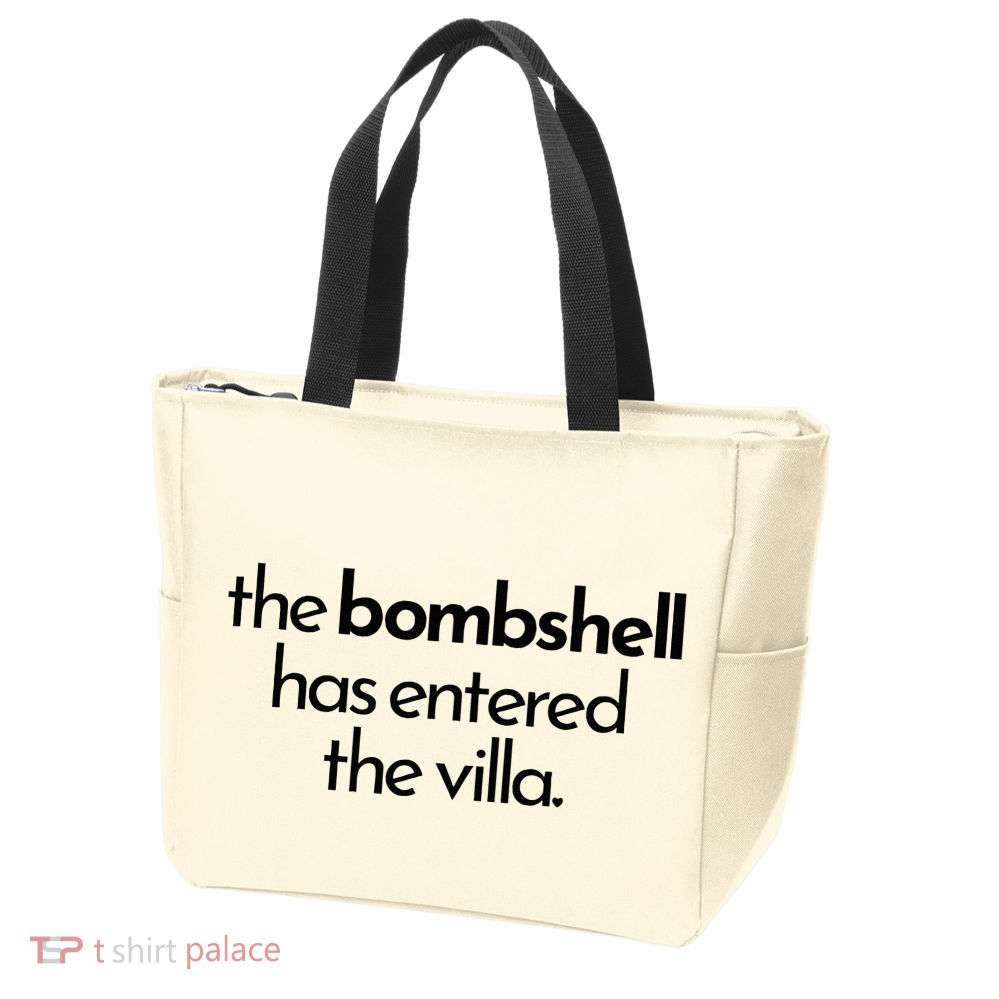 Bombshell Has Entered The Villa Funy Got A Text Chat Meme Tote Bag