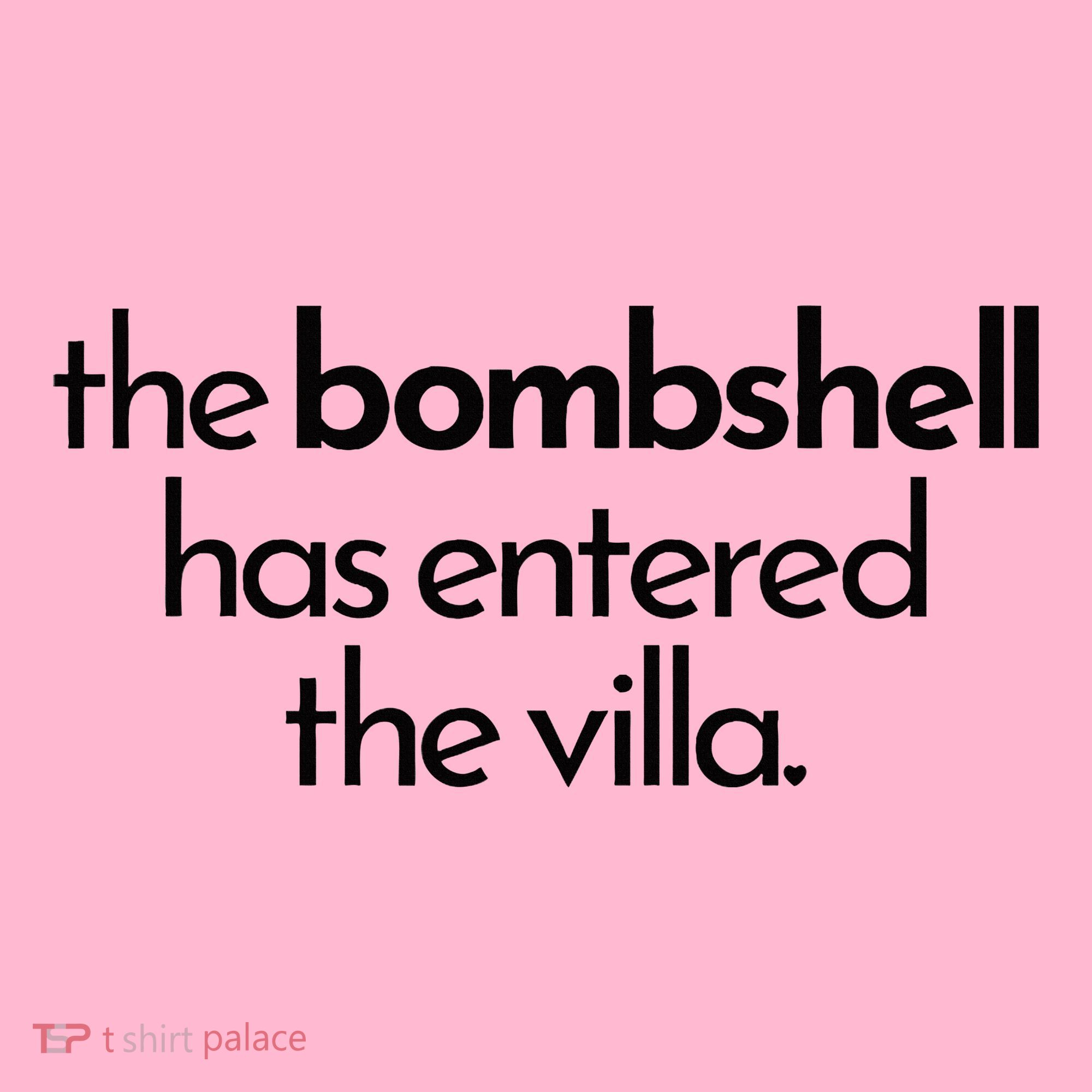 Bombshell Has Entered The Villa Funy Got A Text Chat Meme Coaster