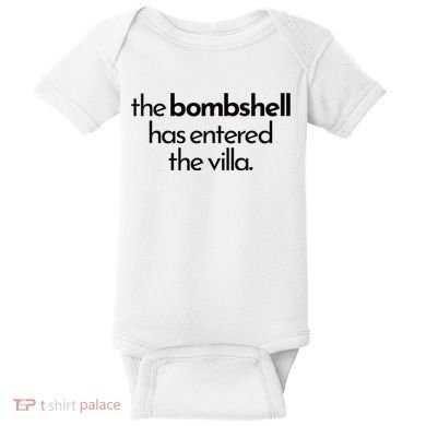 Bombshell Has Entered The Villa Funy Got A Text Chat Meme Baby Bodysuit