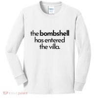 Bombshell Has Entered The Villa Funy Got A Text Chat Meme Kids Long Sleeve Shirt thumb 0