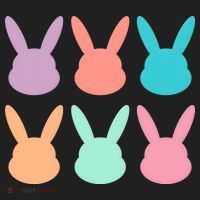 Bunny Head Easter Holiday Women's Sweatshirt thumb 2