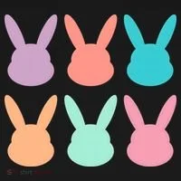 Bunny Head Easter Holiday Doggie Tank thumb 4