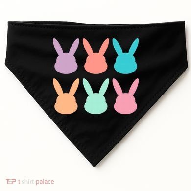 Bunny Head Easter Holiday USA-Made Doggie Bandana
