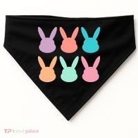 Bunny Head Easter Holiday USA-Made Doggie Bandana thumb 0