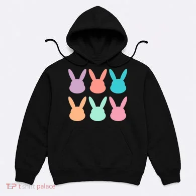 Bunny Head Easter Holiday Hoodie