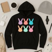 Bunny Head Easter Holiday Hoodie thumb 3
