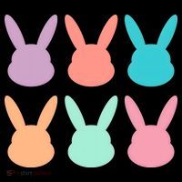 Bunny Head Easter Holiday Apron thumb 3
