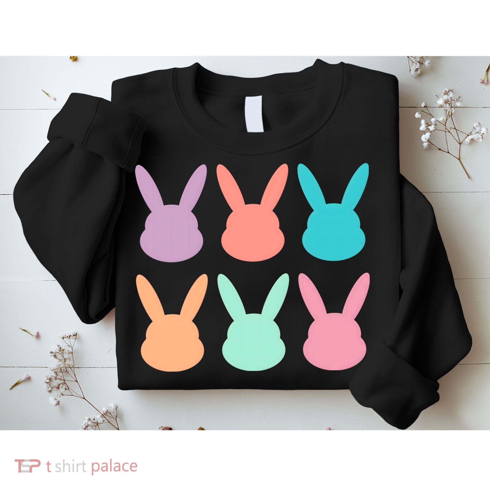 Bunny Head Easter Holiday Sweatshirt