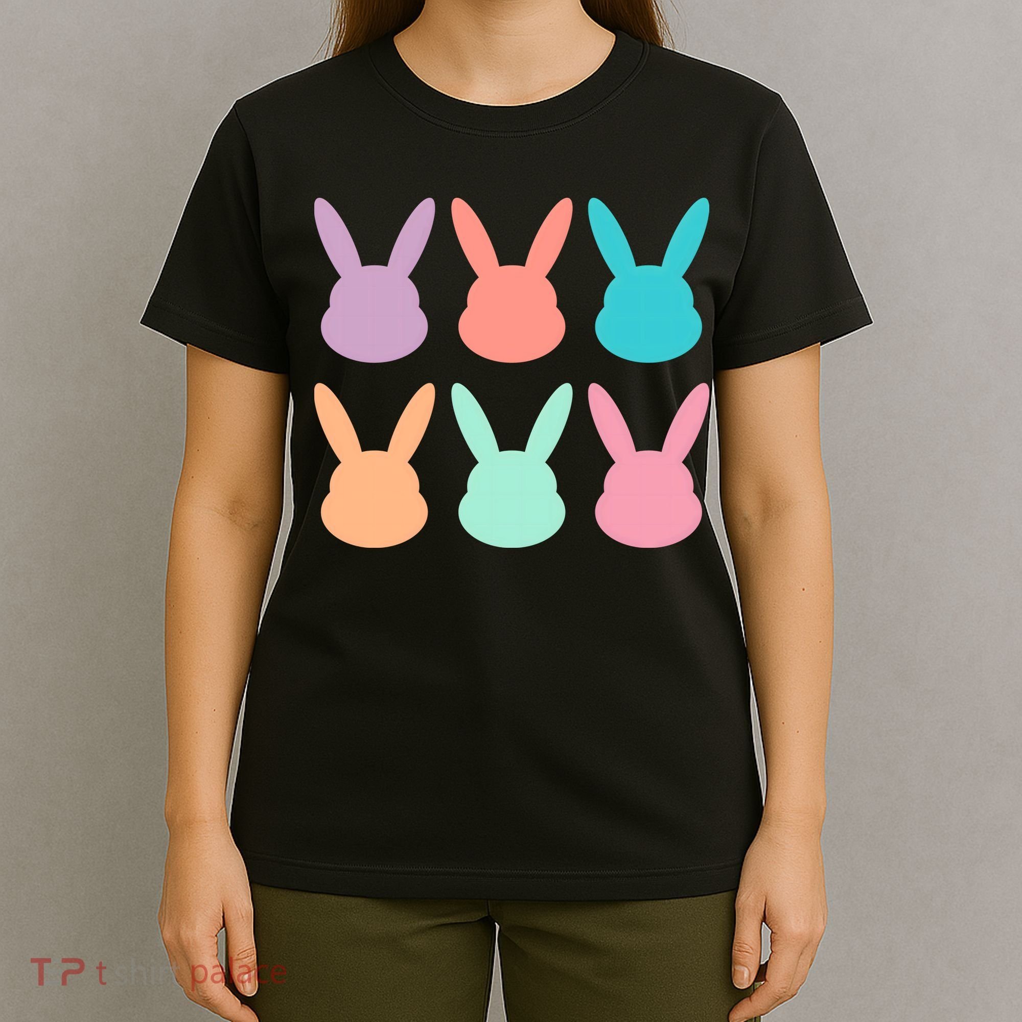 Bunny Head Easter Holiday T-Shirt