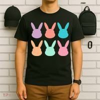Bunny Head Easter Holiday T-Shirt thumb 6