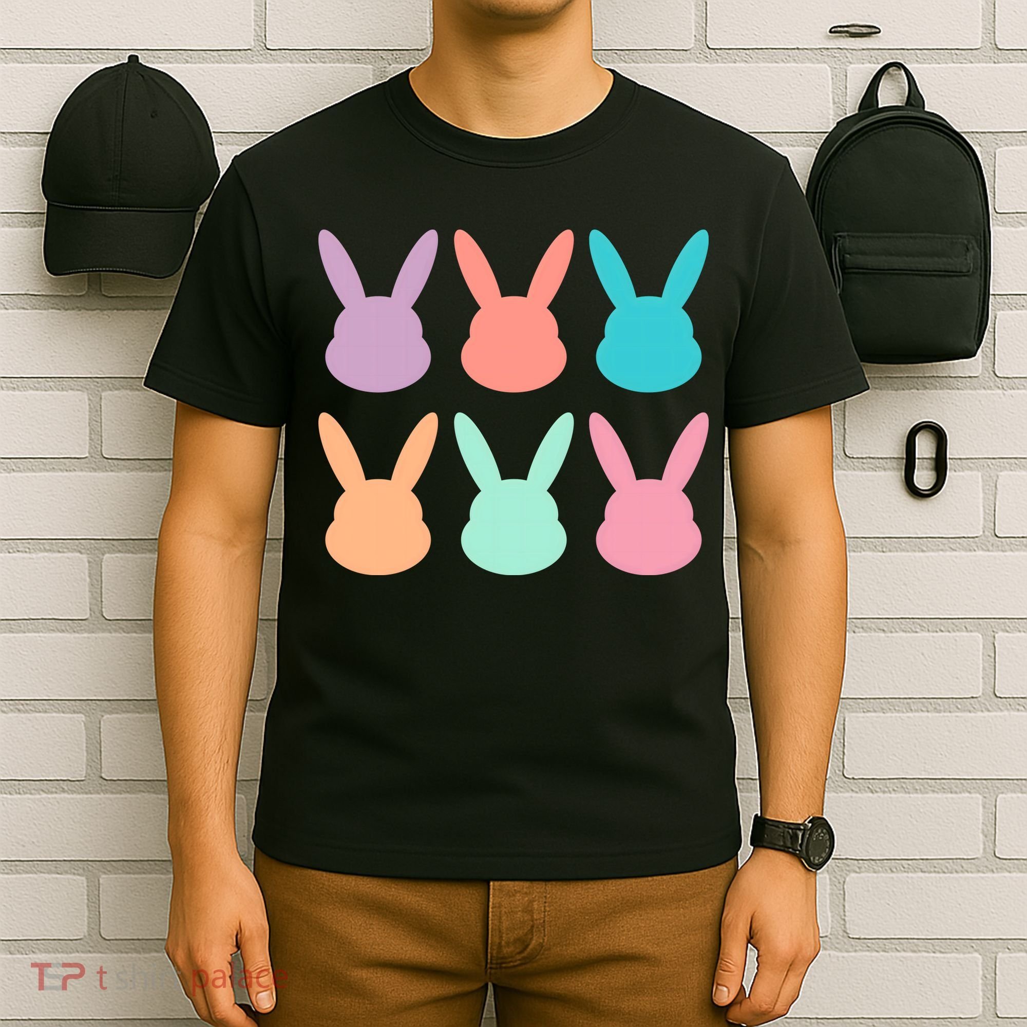 Bunny Head Easter Holiday T-Shirt