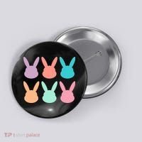 Bunny Head Easter Holiday Button thumb 0