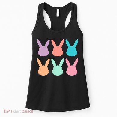 Bunny Head Easter Holiday Women's Tank Top