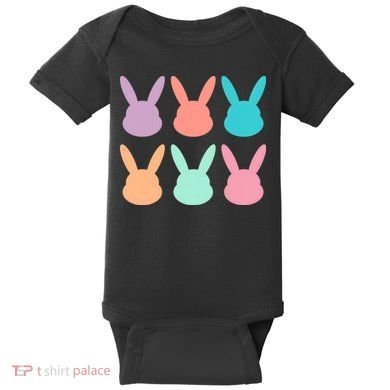 Bunny Head Easter Holiday Baby Bodysuit