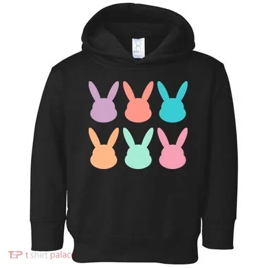 Bunny Head Easter Holiday Toddler Hoodie