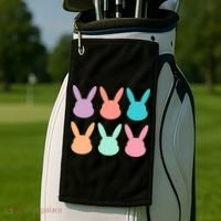 Bunny Head Easter Holiday Golf Towel thumb 2