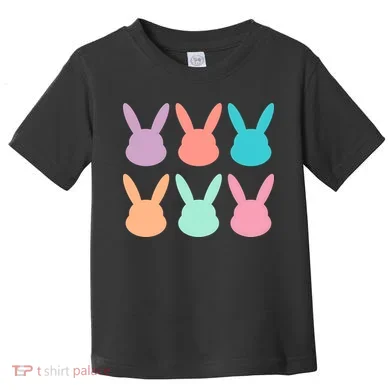 Bunny Head Easter Holiday Toddler T-Shirt