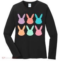 Bunny Head Easter Holiday Women's Long Sleeve Shirt thumb 0