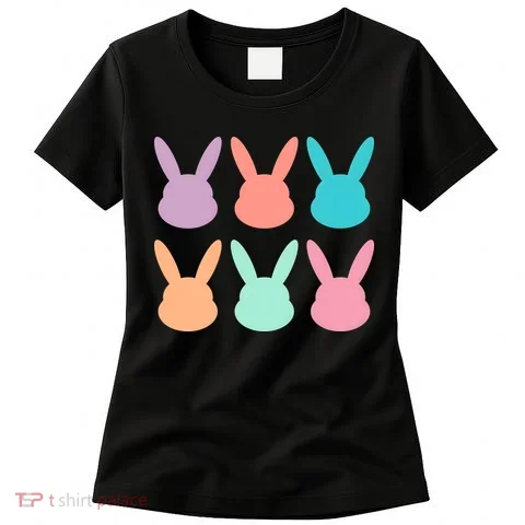 Bunny Head Easter Holiday Women's T-Shirt in the selected color