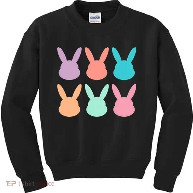 Bunny Head Easter Holiday Kids Sweatshirt