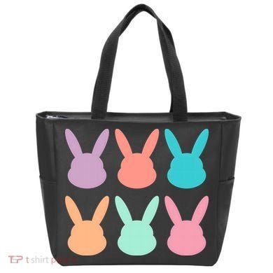 Bunny Head Easter Holiday Tote Bag