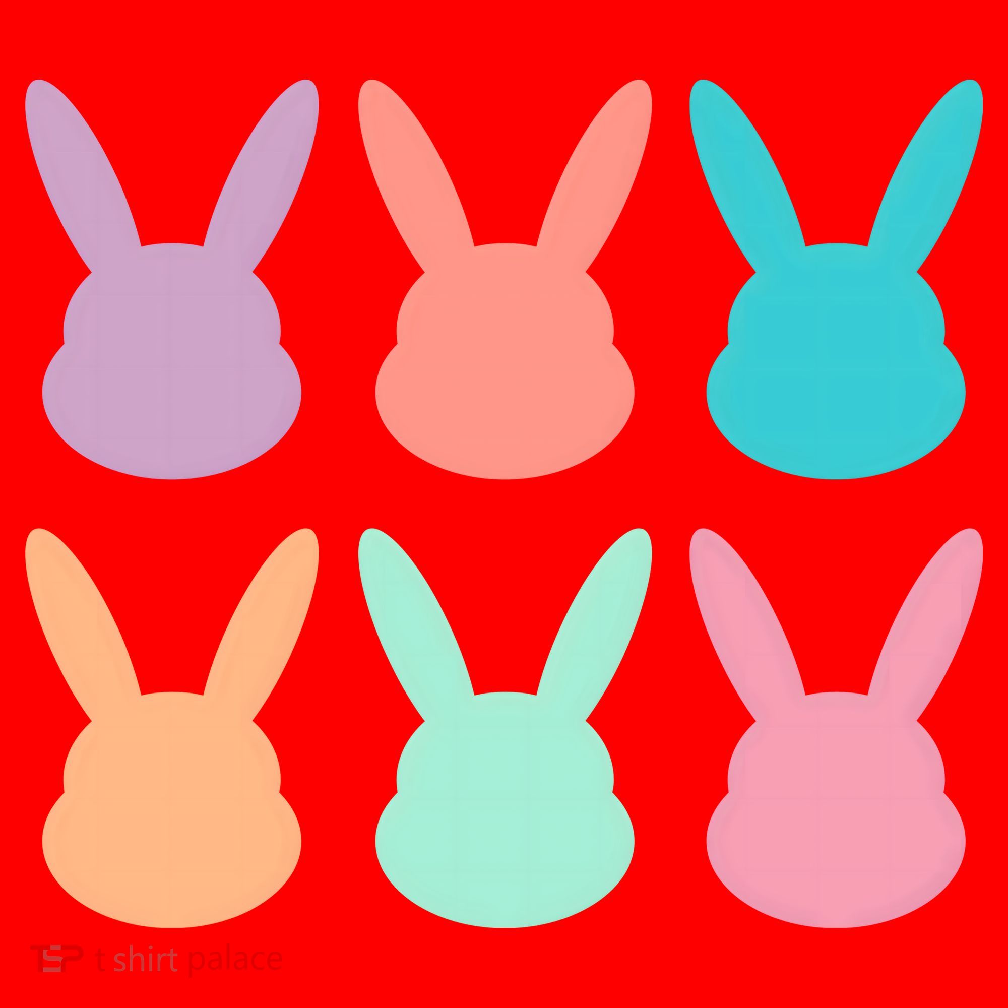 Bunny Head Easter Holiday Santa Hat