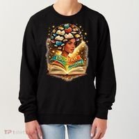 Black History Education Is Freedom Book Reading Learning Women's Sweatshirt thumb 0