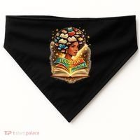 Black History Education Is Freedom Book Reading Learning USA-Made Doggie Bandana thumb 0