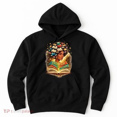 Black History Education Is Freedom Book Reading Learning Hoodie