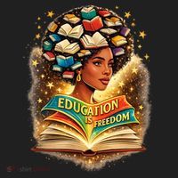 Black History Education Is Freedom Book Reading Learning Beanie thumb 2