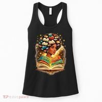 Black History Education Is Freedom Book Reading Learning Women's Tank Top thumb 0