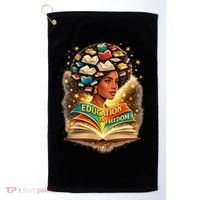 Black History Education Is Freedom Book Reading Learning Golf Towel thumb 0