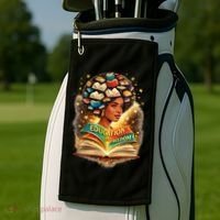 Black History Education Is Freedom Book Reading Learning Golf Towel thumb 2