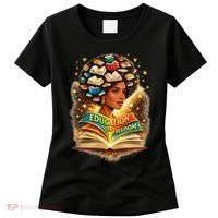 Black History Education Is Freedom Book Reading Learning Women's T-Shirt thumb 0