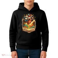 Black History Education Is Freedom Book Reading Learning Kids Hoodie thumb 4